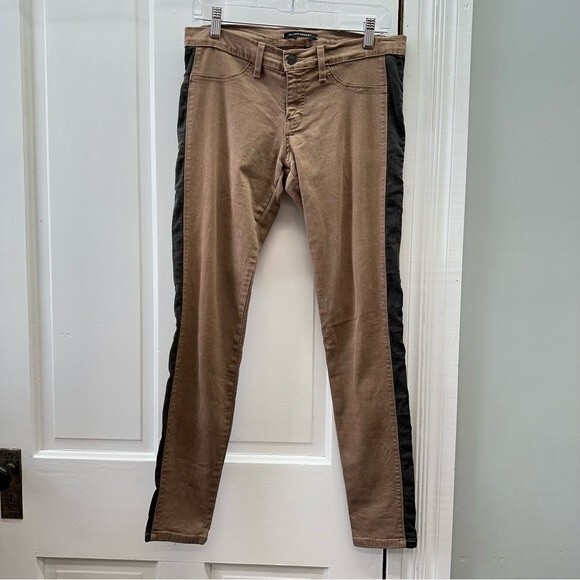 Flying Monkey brown and black pants women's 9 lay flat length is 30.5 - Picture 1 of 9